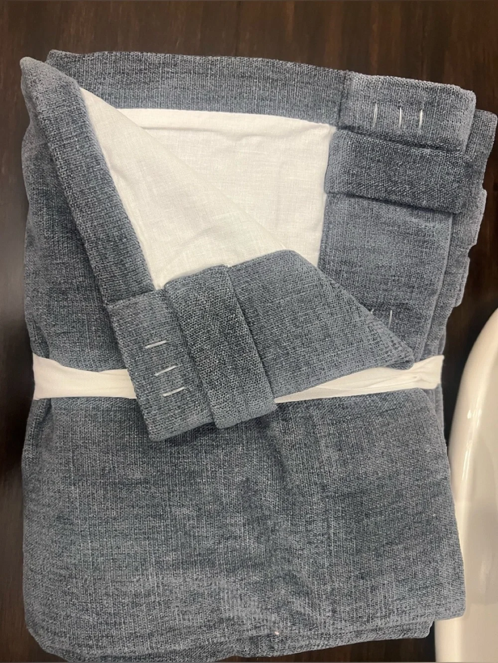Pottery Barn - Curtain Velvet Twill Blackout  - Steel Blue